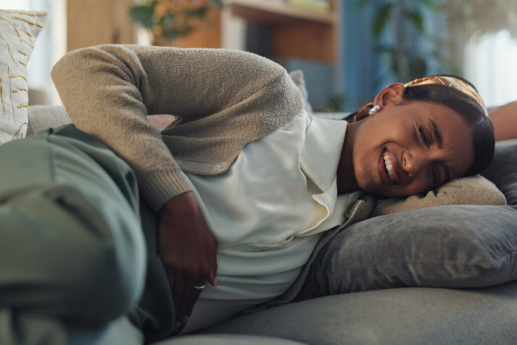 Woman with pelvic pain