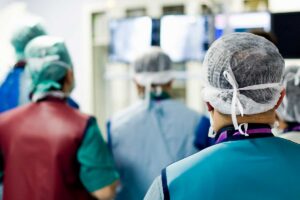 Group of surgeons